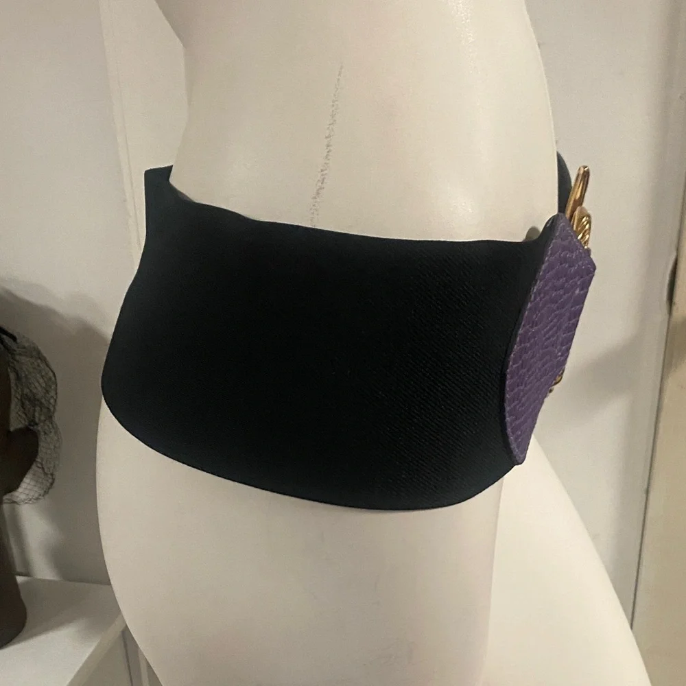 Gary Gail Belt Vintage Purple and Gold